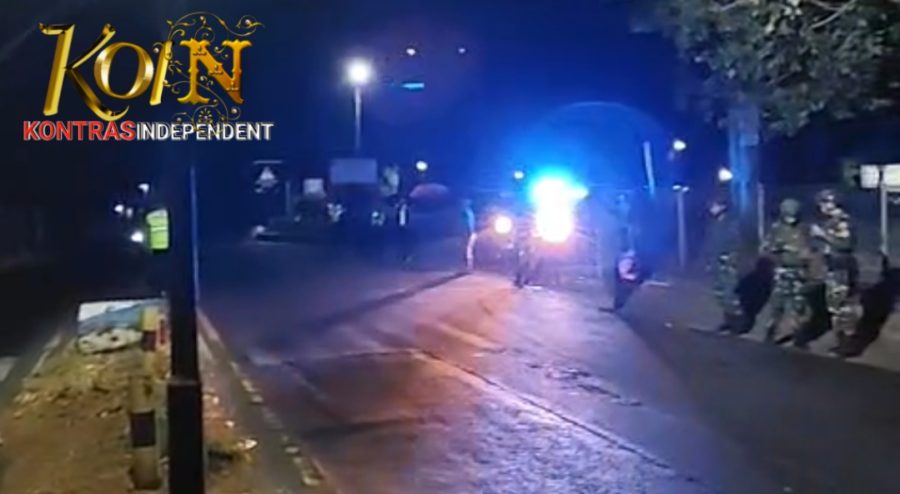 Gabungan TNI Polri Pol PP dan Dishub Tertibkan Truk Tebu Parkir Di Karangkates