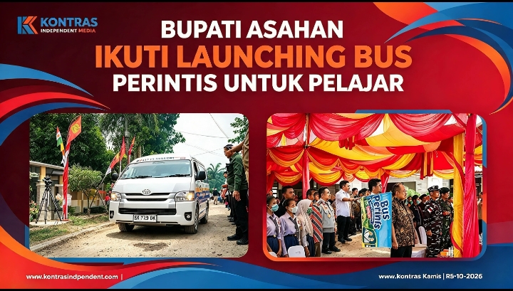 Bupati Asahan Ikuti Launching Bus Perintis Untuk Pelajar