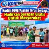 Kodim 0208/Asahan Terus Berbagi Hadirkan Sarapan Gratis Untuk Masyarakat