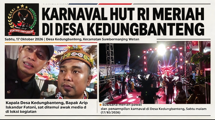 KARNAVAL HUT RI MERIAH DI DESA KEDUNGBANTENG