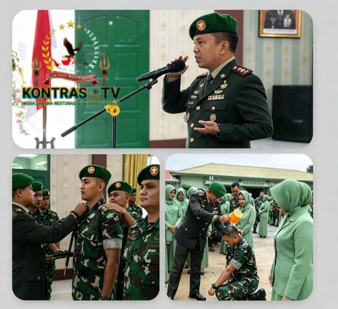 Dandim 0208/Asahan Pimpin Upacara Korps Raport Kenaikan Pangkat Bintara dan Tamtama 1 Oktober 2026