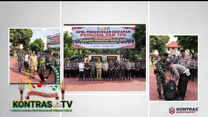 Dandim 0208/Asahan Hadiri Apel Kesiapan Pengamanan TPS