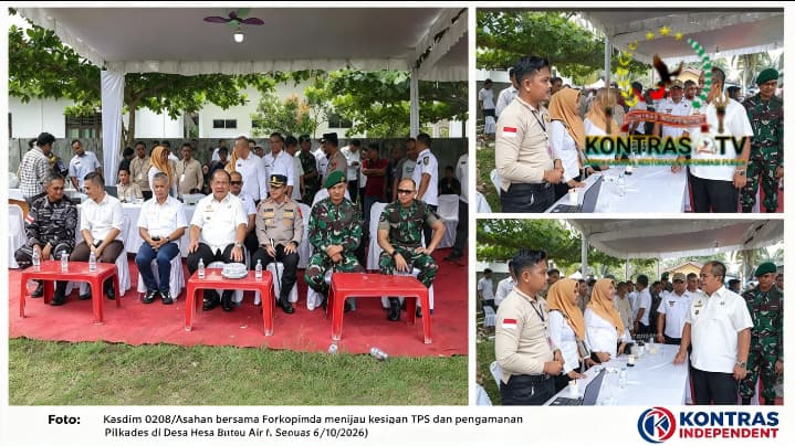 BUPATI ASAHAN BERSAMA FORKOPIMDA TINJAU LANGSUNG PELAKSANAAN PILKADES SERENTAK 2026