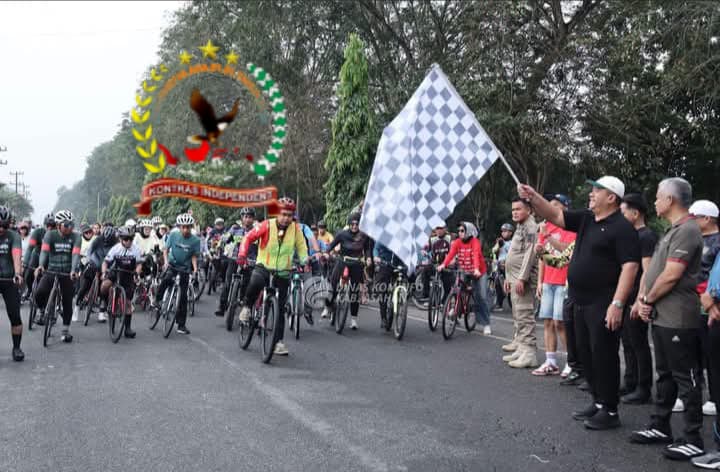 Bupati dan Ketua DPRD Asahan Lepas 420 Peserta Gowes Taruna Asahan Cycle