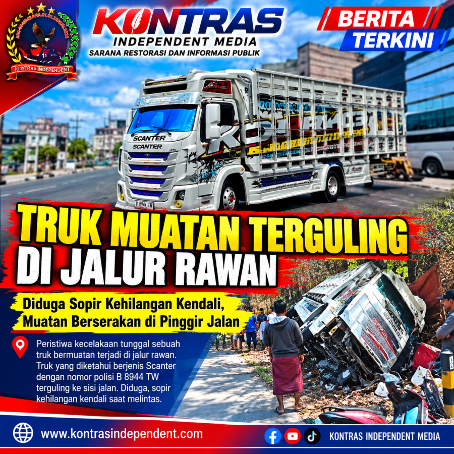 DUA PERISTIWA DI PLETHES: TRUK SOUND SISTEM TERGULING DAN KECELAKAAN MOTOR, SATU MENINGGAL DUNIA