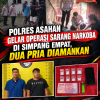 Polres Asahan Gelar Operasi Sarang Narkoba Di Simpang Empat, Dua Pria Diamankan